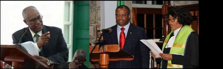 Hammer Breaks Bottle After Nevis Election