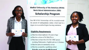 Medical University of the Americas (MUA)/Nevis Island Administration (NIA) scholarship 2026 recipients Michaela Maynard