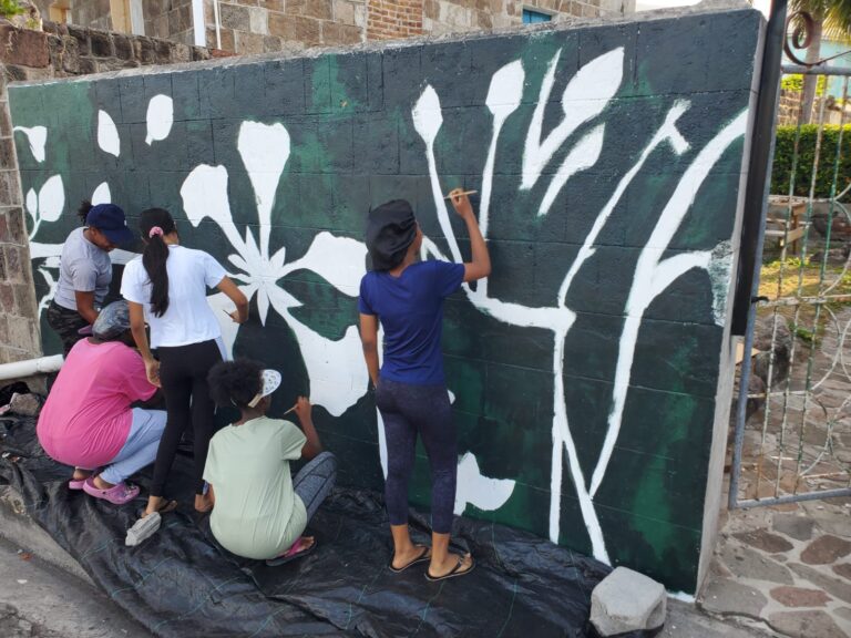 TDC Supports Community Mural Project in Partnership with The Caribbean Foundation for Children and the Charlestown Secondary School