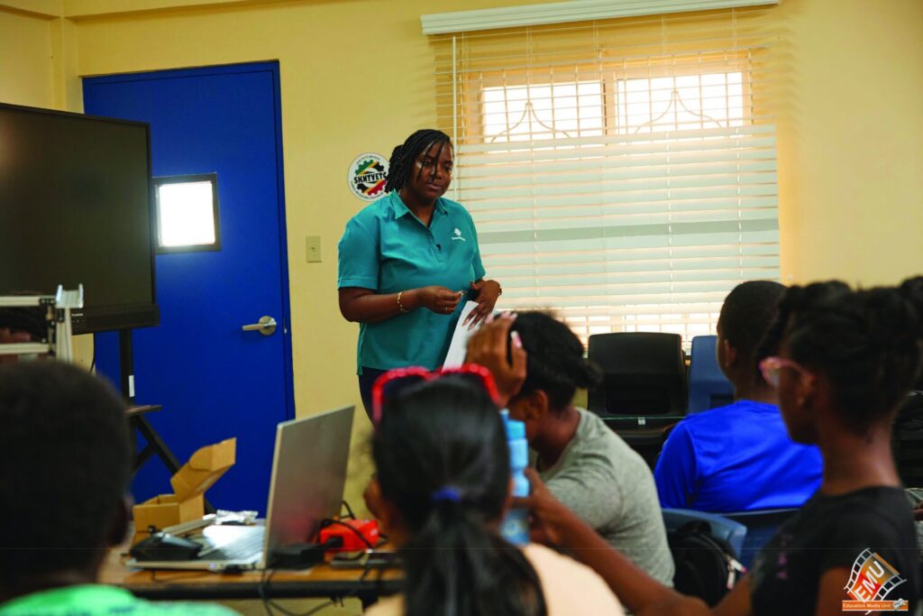 Republic Bank entrepreneurship session at the Robo-Mindset Summer Camp