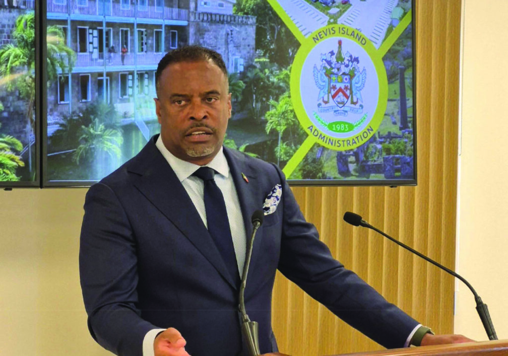 Premier of Nevis and Minister of Finance, Public Utilities, and Energy et al. in the Nevis Island Administration, the Honourable Mark Brantley (NIA)