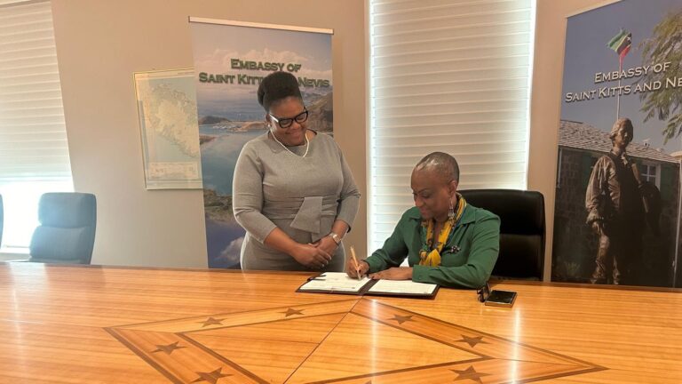 Ambassador of Saint Kitts and Nevis to the United States Signs MOU with Liamuiga Oualie Arts Foundation (LOAF)