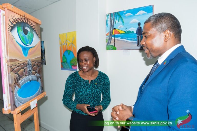 YOUTH ART EXHIBITION LEAVES INDELIBLE MARK ON PRIME MINISTER DR. DREW