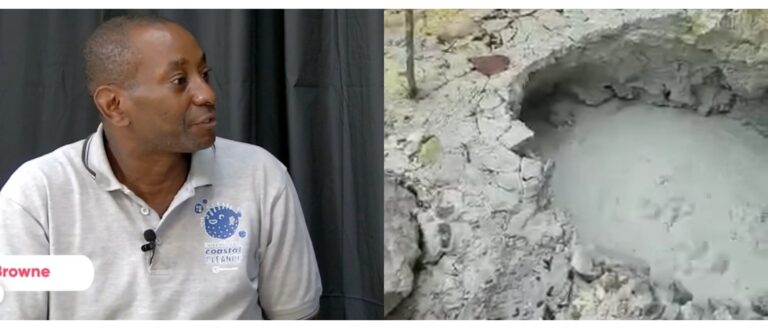 Environment Expert Explains Bubbling Mud Pool At Mount Liamuiga