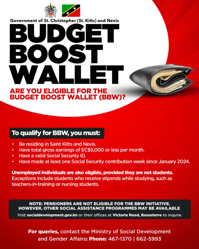 Government of Saint Kitts and Nevis Launches Budget Boost Wallet Programme and Dedicated Website