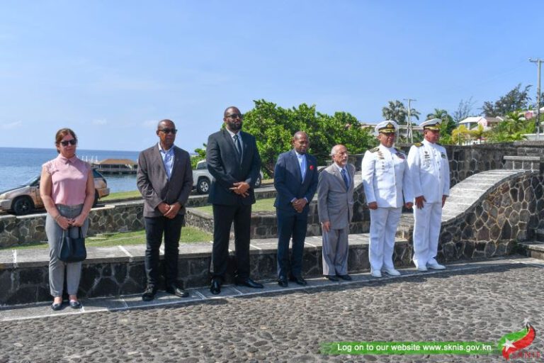 Venezuelan Officers and Cadets Pay Homage to St. Kitts and Nevis and Anguilla Soldiers Killed During the Great Wars