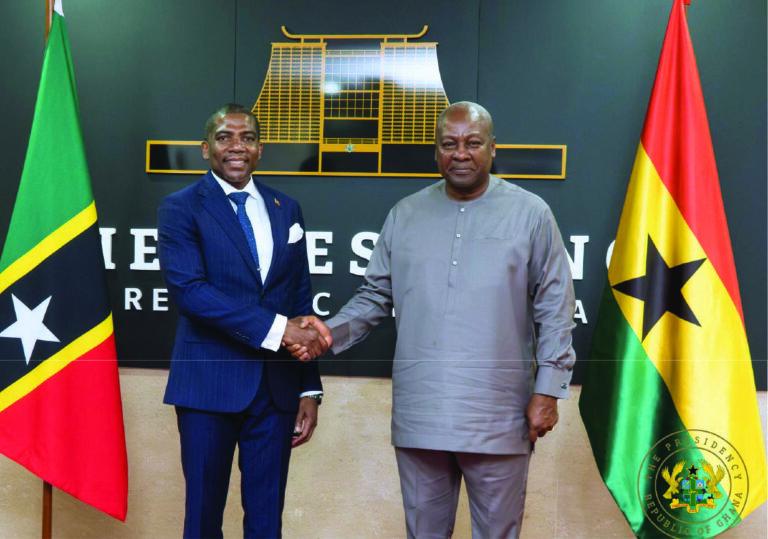 Prime Minister Drew Receives Full State Honours At Jubilee House During Official Visit To The Republic Of Ghana