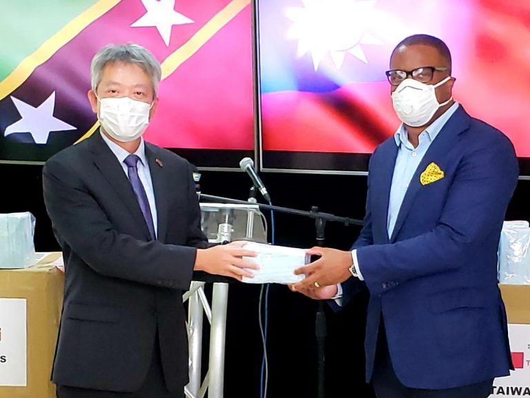 Government of the Republic of China (Taiwan) supplies St. Kitts-Nevis with 40,000 masks to help fight the COVID-19 pandemic