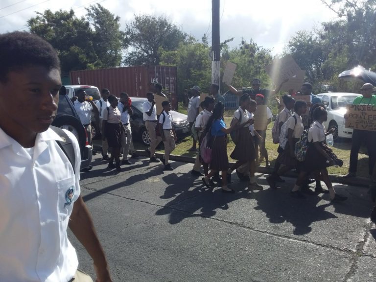 Protestors Show Up At BHS Building Ceremony