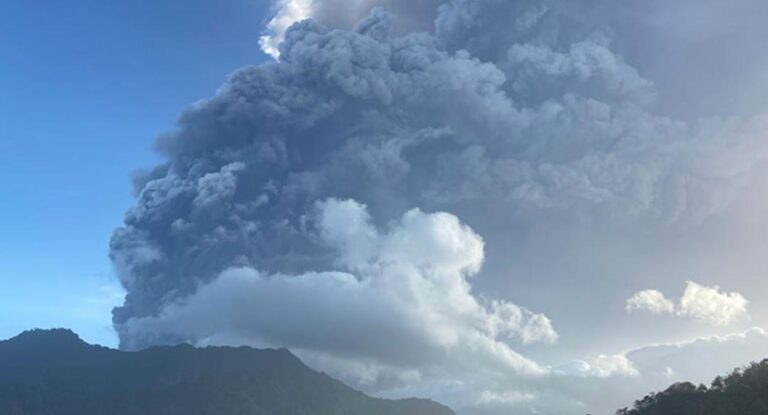 La Soufrière erupts on its 42nd anniversary