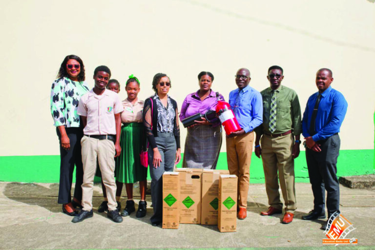 MOE Continues Distribution Of Fire Extinguishers To Various Schools In St. Kitts