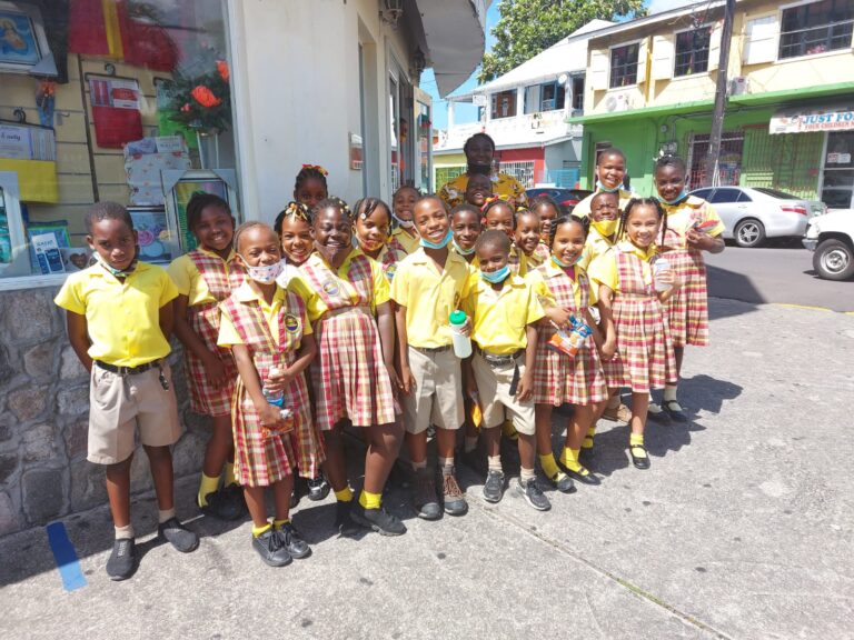 Primary School Students Get On-The-Go Learning Experience During Basseterre Tour