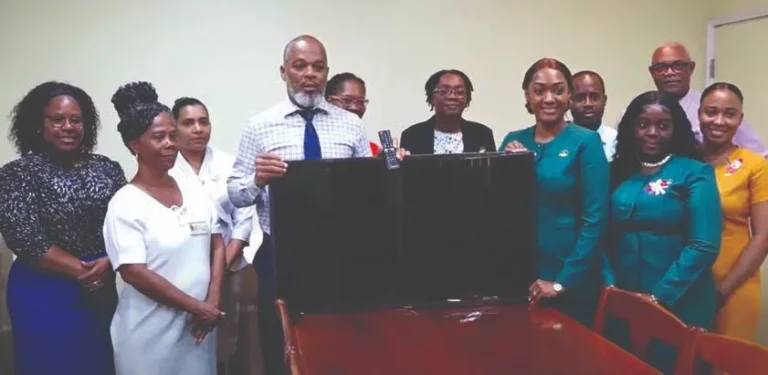Nevis Cooperative Credit Union donates smart televisions to Alexandra Hospital  and Flamboyant Nursing Home