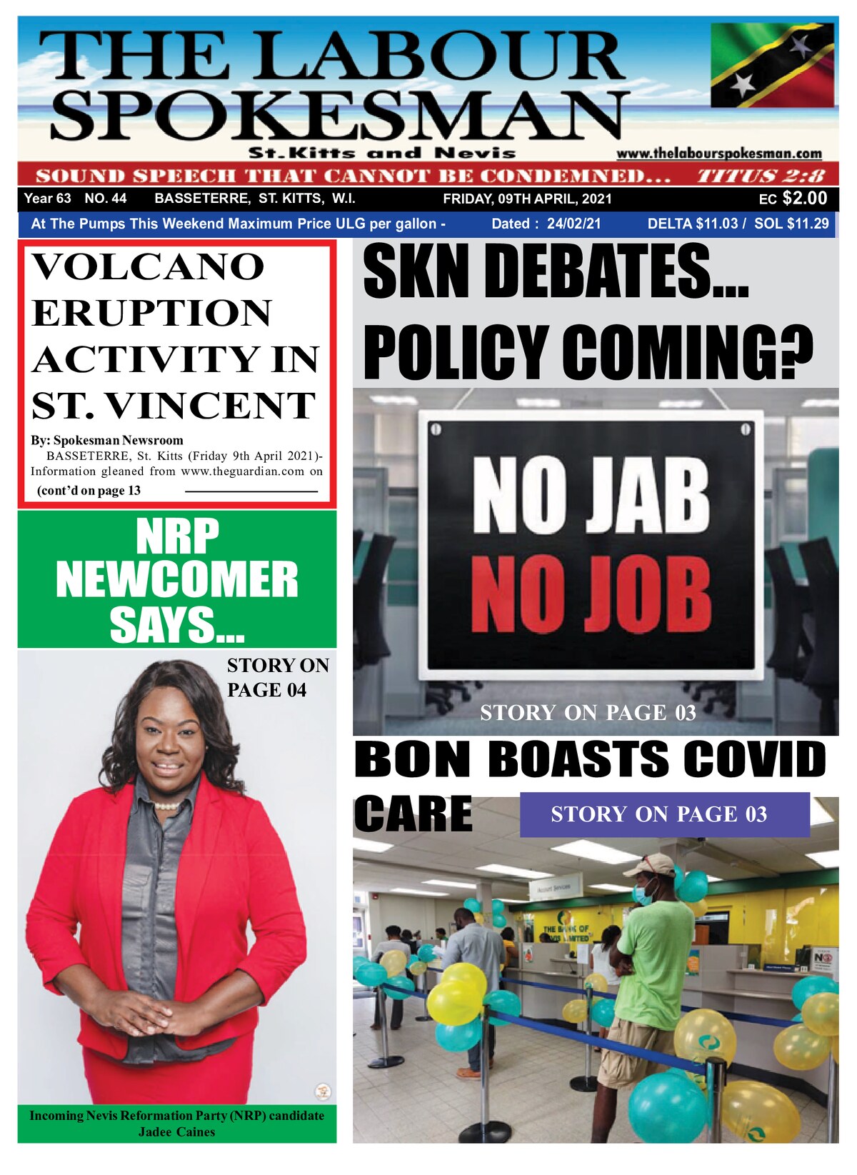 The Labour Spokesman — 9 April 2021