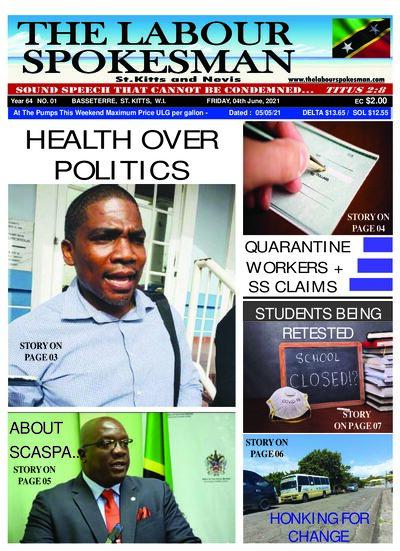 Year 63 No. 01 front page