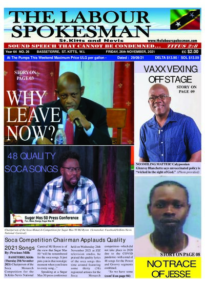 Year 63 No. 26 front page