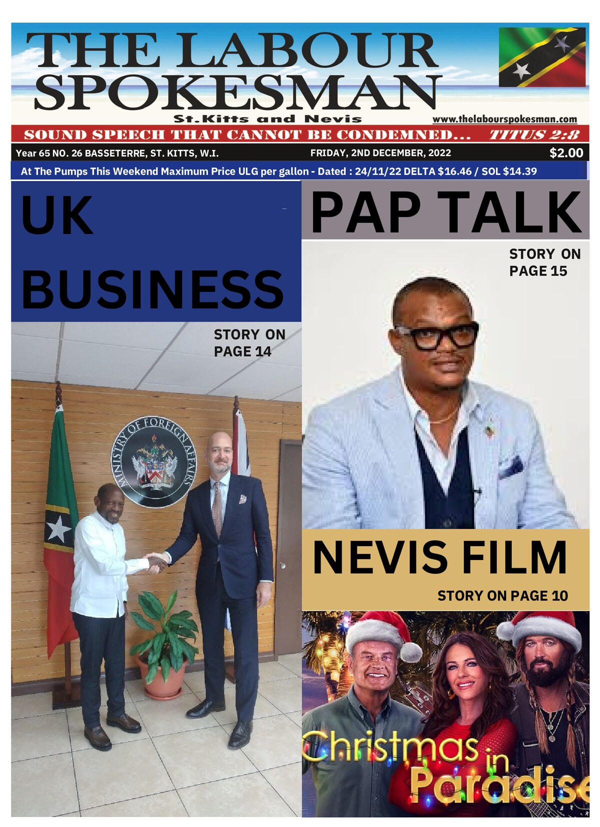 The Labour Spokesman — 2 December 2022
