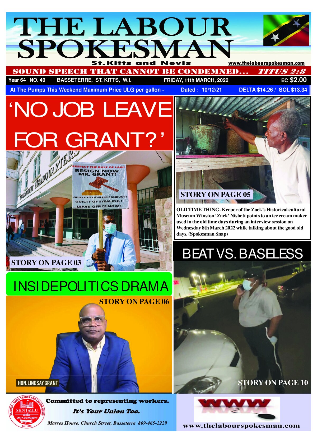 The Labour Spokesman — 11 March 2022