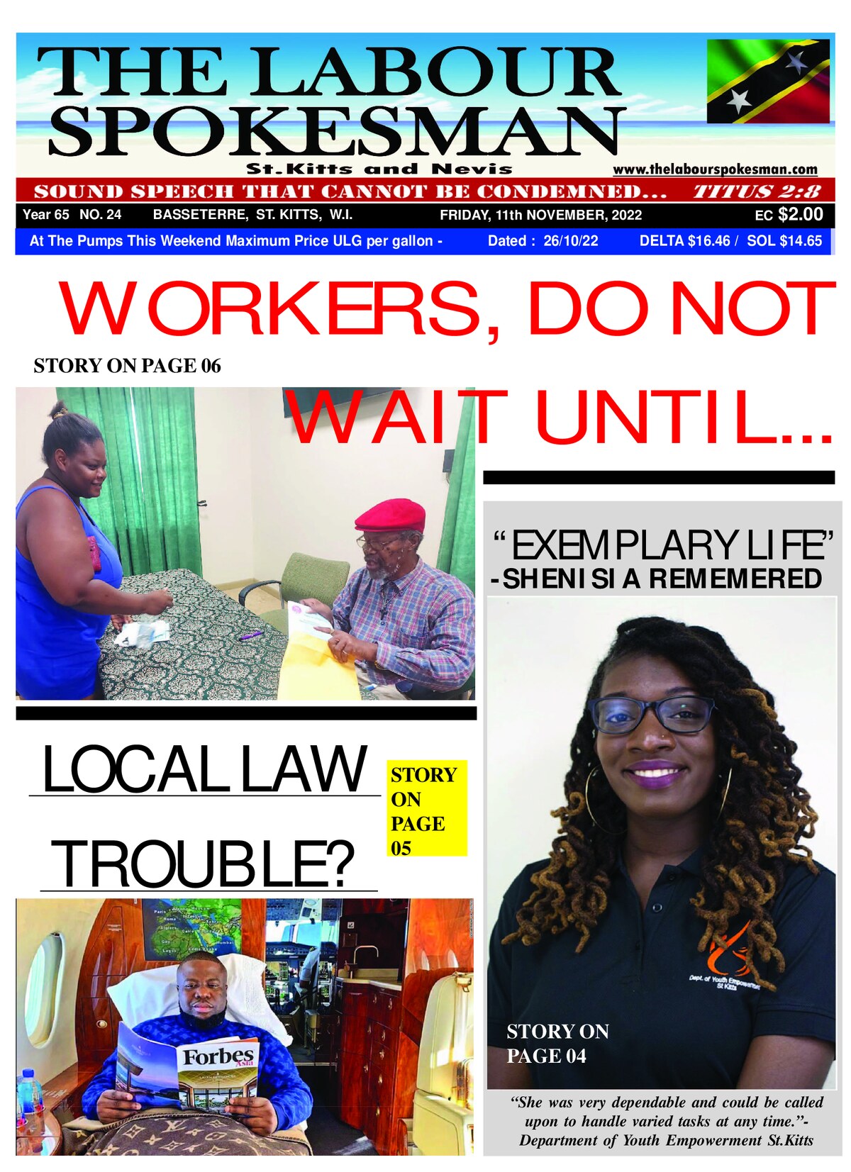 The Labour Spokesman — 11 November 2022