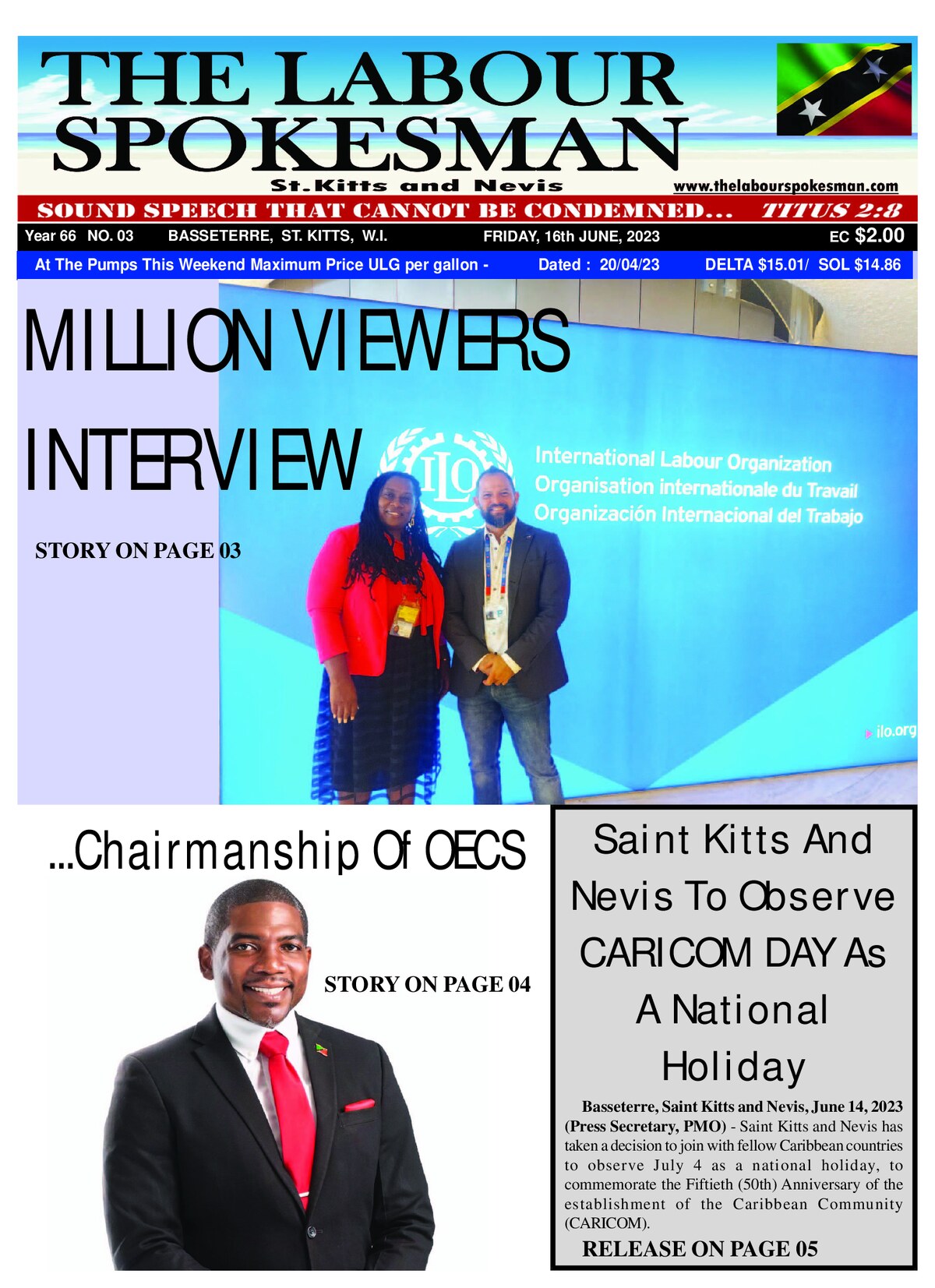 The Labour Spokesman — 16 June 2023