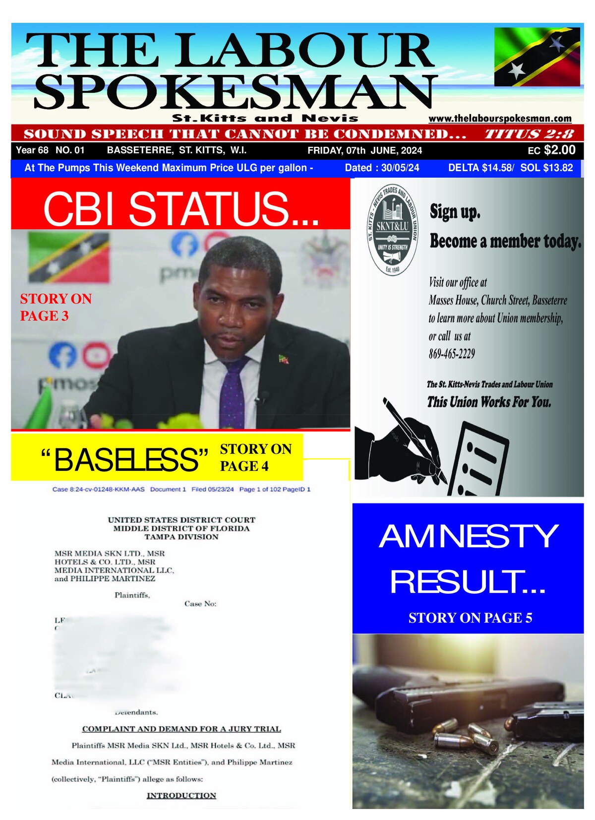 The Labour Spokesman — 7 June 2024