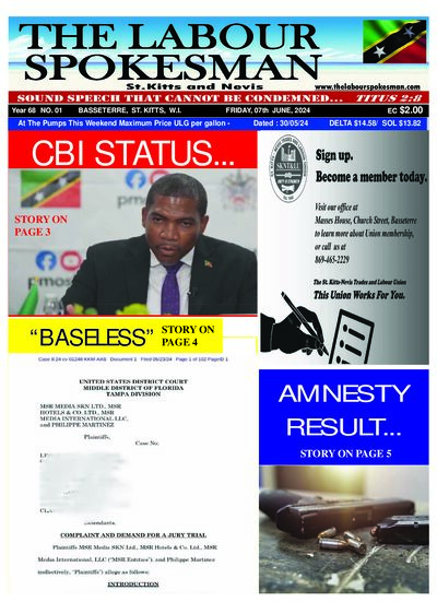 Year 68 No. 01 front page