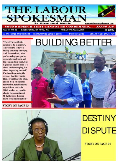 Front page of the latest edition