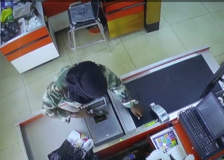 Soldier Robbed Supermarket