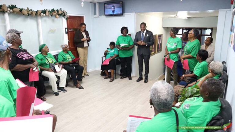 Seniors Spread Christmas Cheer at Government Headquarters