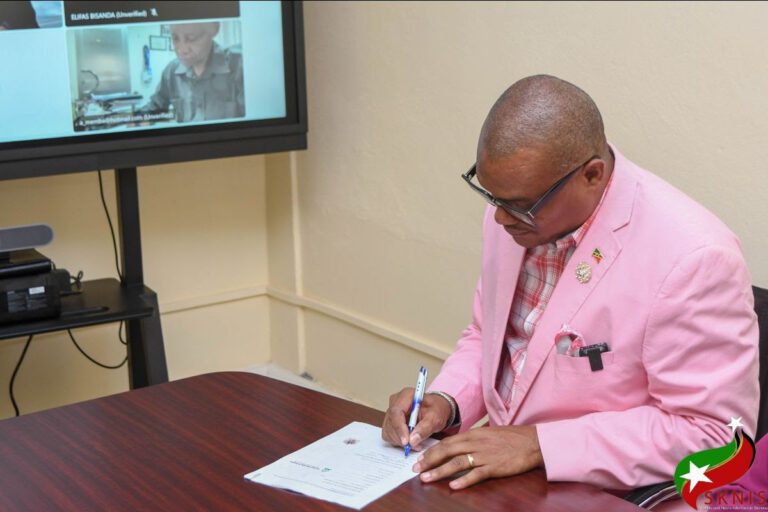 The Ministry of Education in St. Kitts and Nevis signs an agreement with the Open University of Tanzania