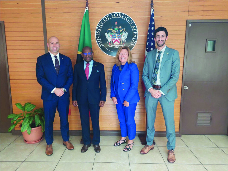 Foreign Affairs Minister holds discussions with Chargé d’Affaires at US Embassy Barbados