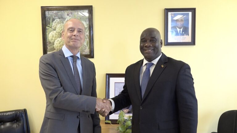 Ambassador of the United Kingdom of the Netherlands to St. Kitts and Nevis pays courtesy call on Acting Premier Jeffers￼