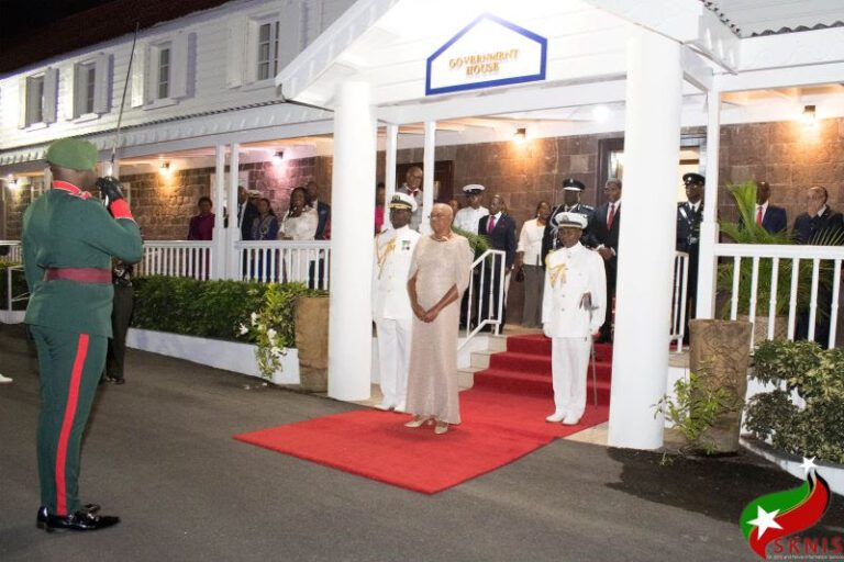 Recently Installed Governor-general of St. Christopher and Nevis Salutes Sterling Service of SKNDF Personnel