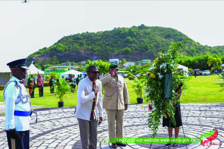 PM Drew Encourages Nation to Honour Heroes by Building a Sustainable Future